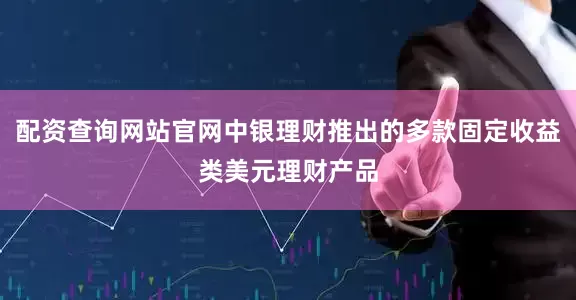 配资查询网站官网中银理财推出的多款固定收益类美元理财产品